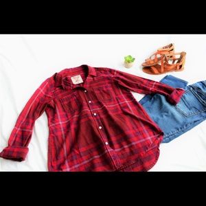 Mossimo • Plaid flannel • Size S